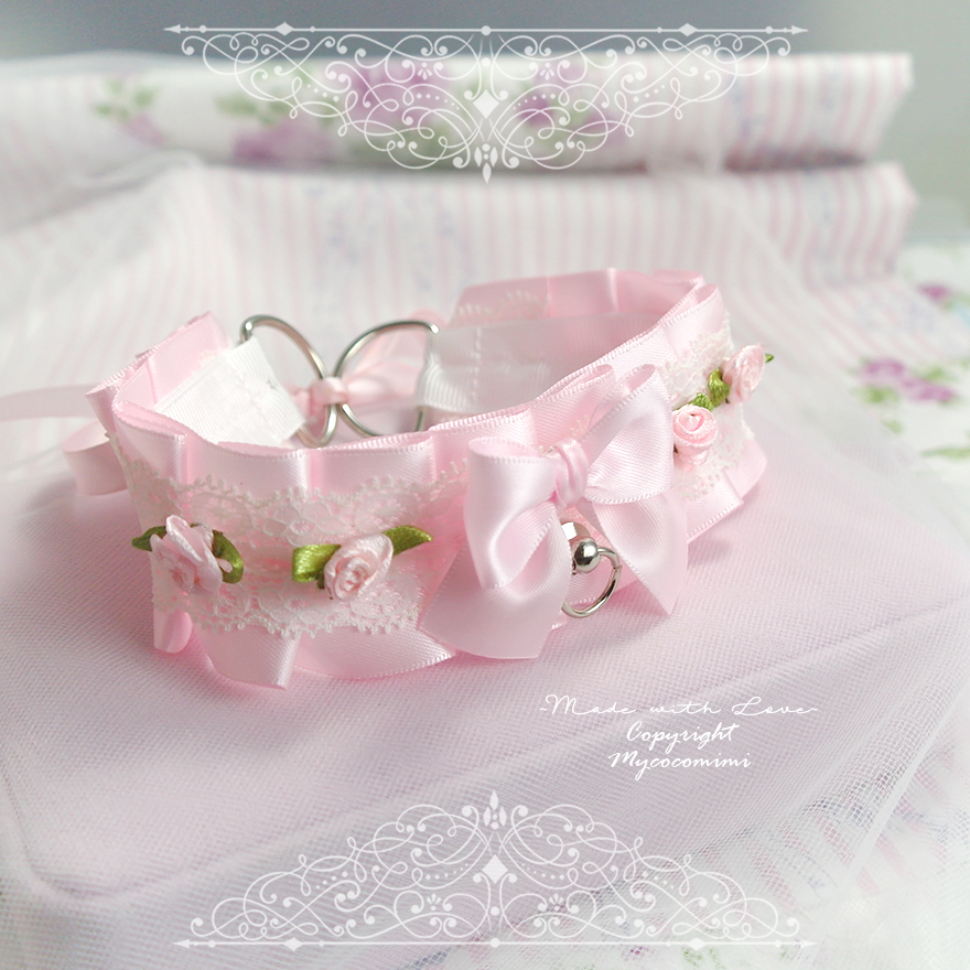 Sttiafay Boho Flower Lace Choker Necklace Pink Rose Choker Chain Vintage  Floral Choker Collar Jewelry for Women Teen Girls