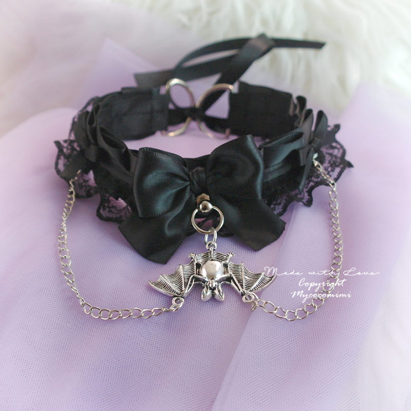 Goth Vampire Style Kitten Pet Play Collar G