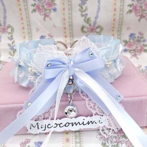luxury blue kitten play collar