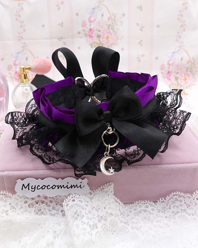 purple kitten play collar