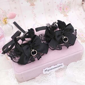 black lace cuffs