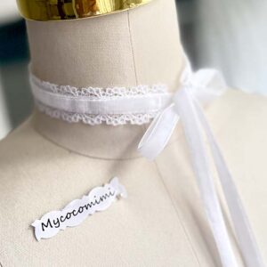 white velvet lace choker victorian bridal collar