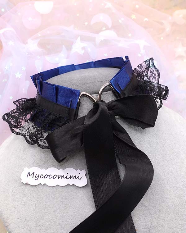 mycocomimi.com navy kitten play collar