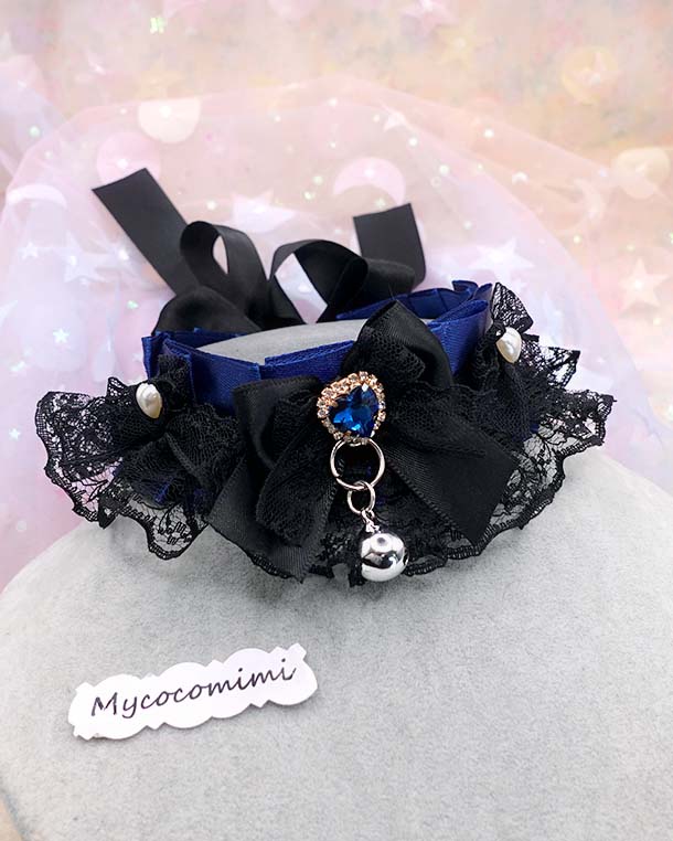 mycocomimi.com navy kitten play collar