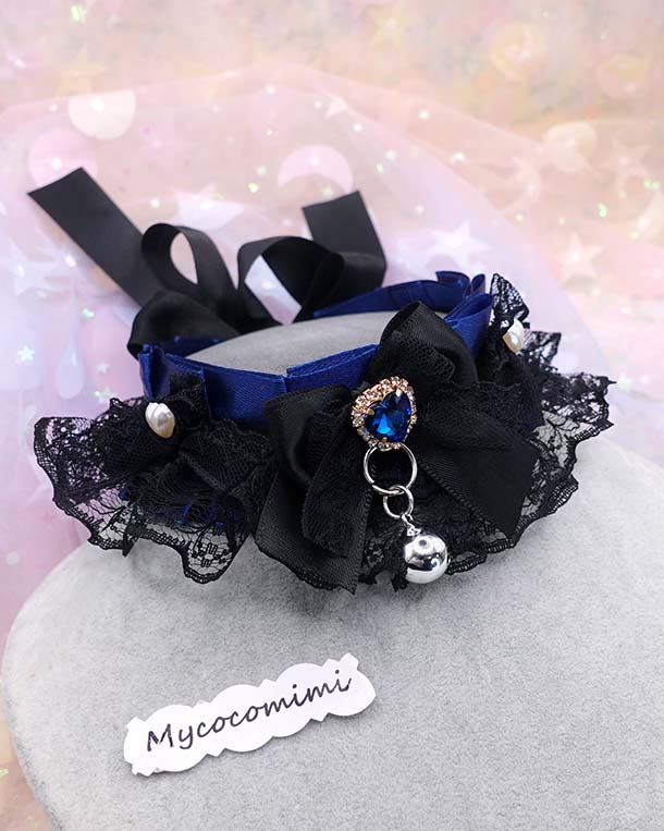 mycocomimi.com navy kitten play collar
