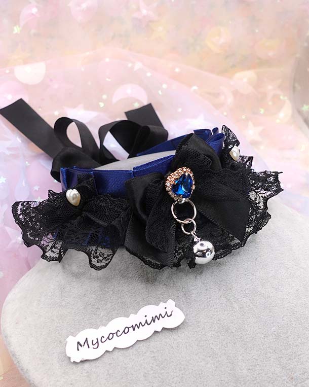 mycocomimi.com navy kitten play collar
